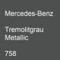 Preview: Mercedes-Benz, Tremolitgrau Metallic, 758.